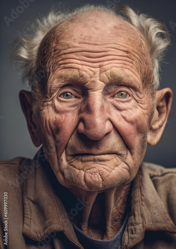 Elderly Man Portrait-Generative AI © simon