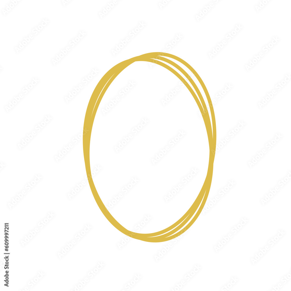 Gold Geometric Polygonal frame 