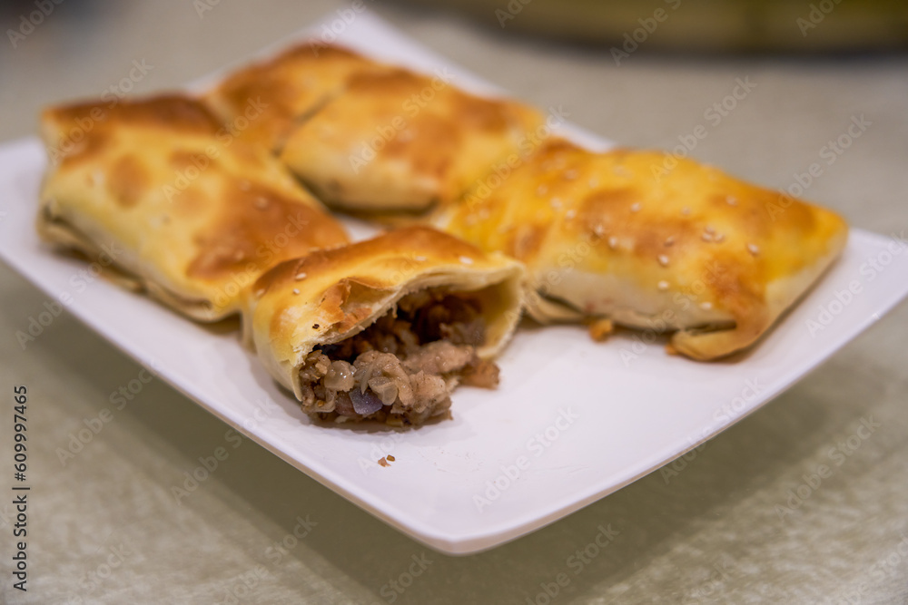 A delicious Chinese Xinjiang dish, baked buns A delicious Chinese Xinjiang dish, baked buns
