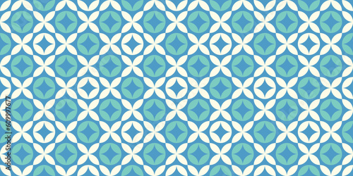 Retro flowers background. Seamless pattern. Vector. レトロな花のパターン