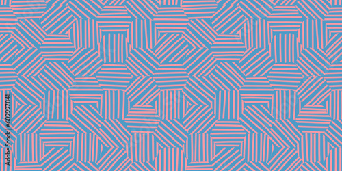 Geometric illustration background. Seamless pattern.Vector. 幾何学イラストパターン 背景素材 