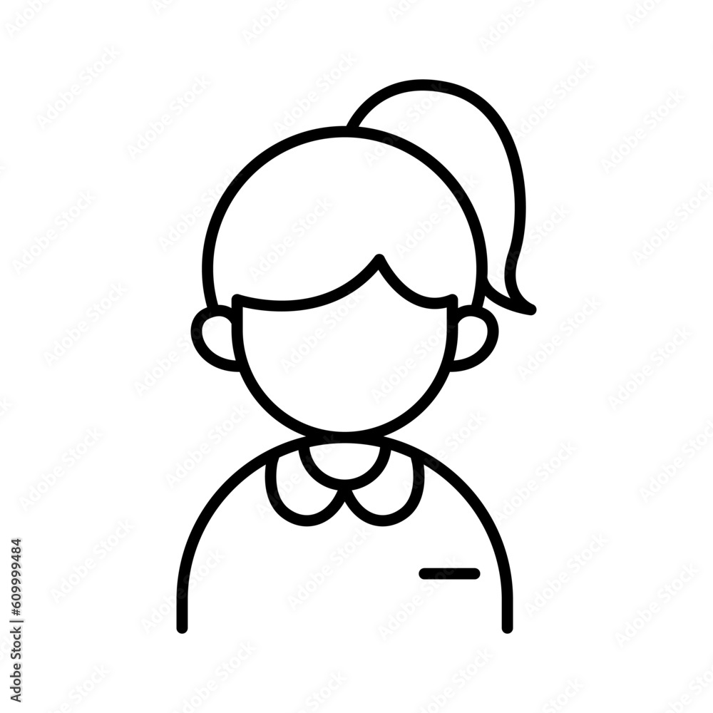 Fototapeta premium Female student icon