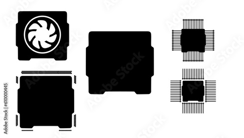Processor silhouette
