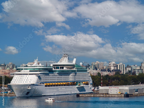 cruise ship in the harbor