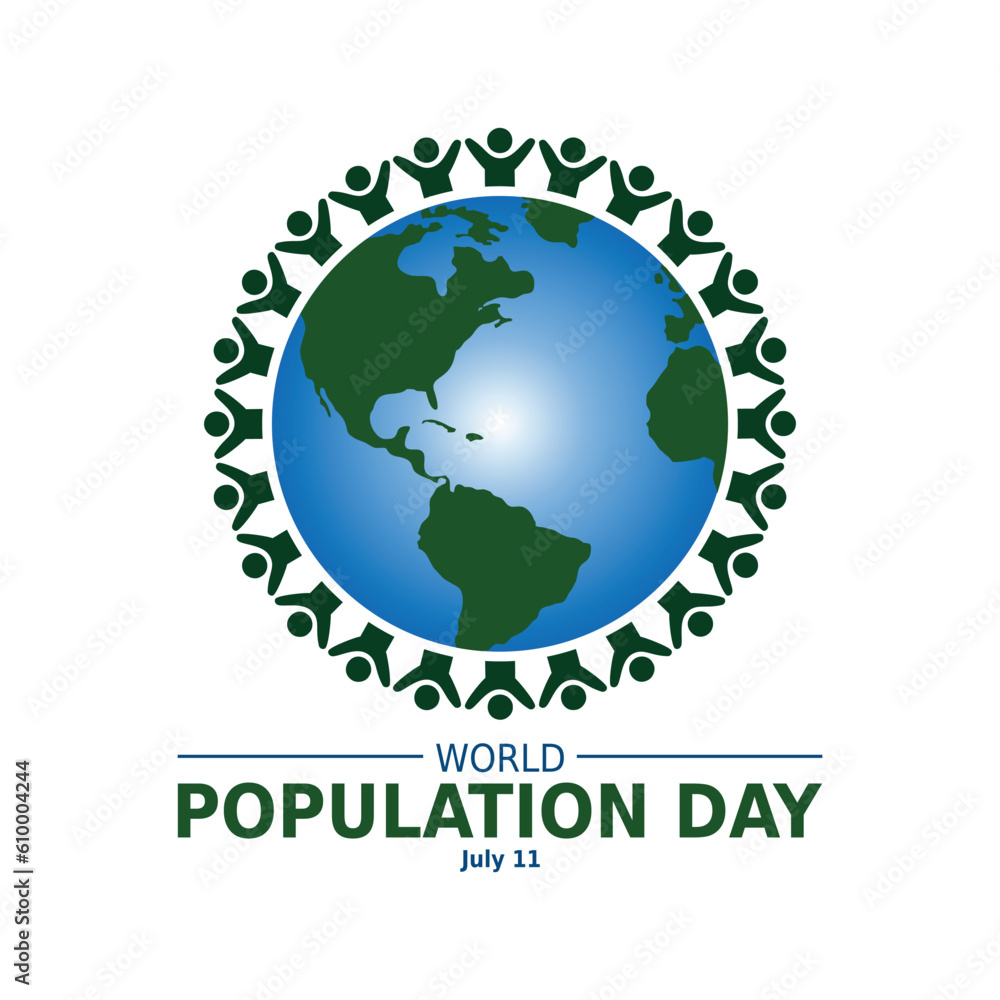 World Population Day, creative concept design for banner or poster