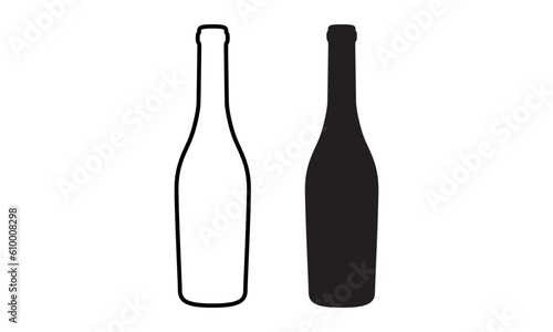 wine bottle logo 
