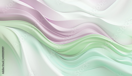 soft waves in pastel colors, ai generated