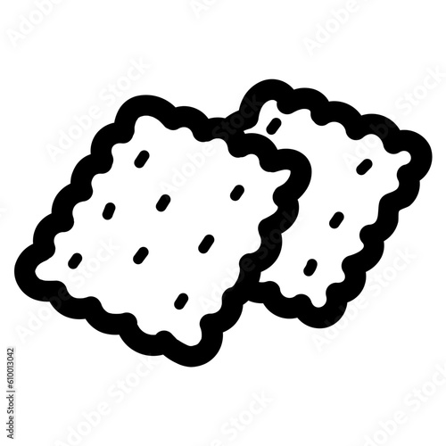 cracker line icon style