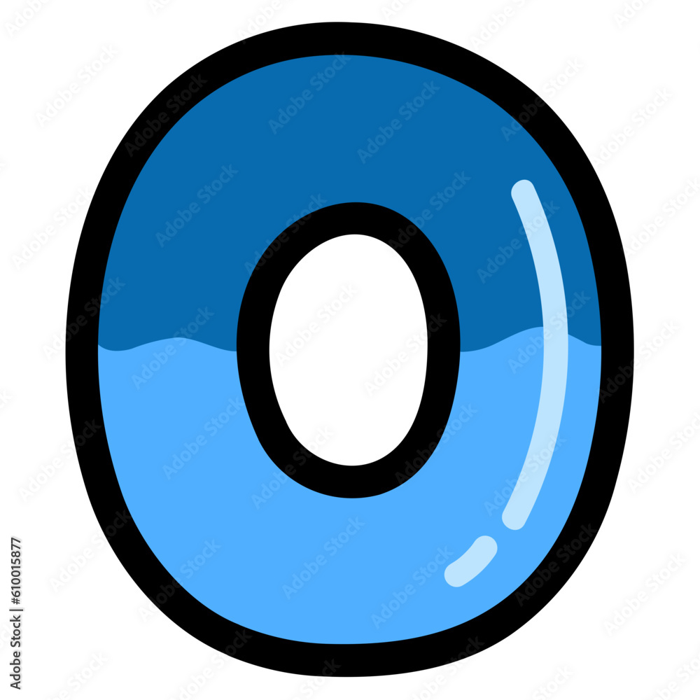 zero filled outline icon style zero filled outline icon style