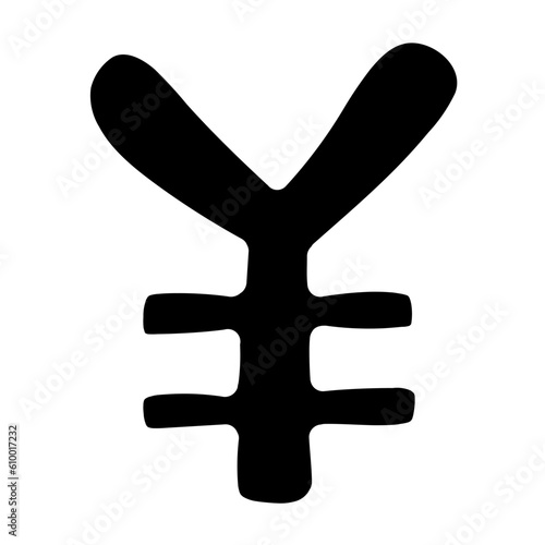yen glyph icon style