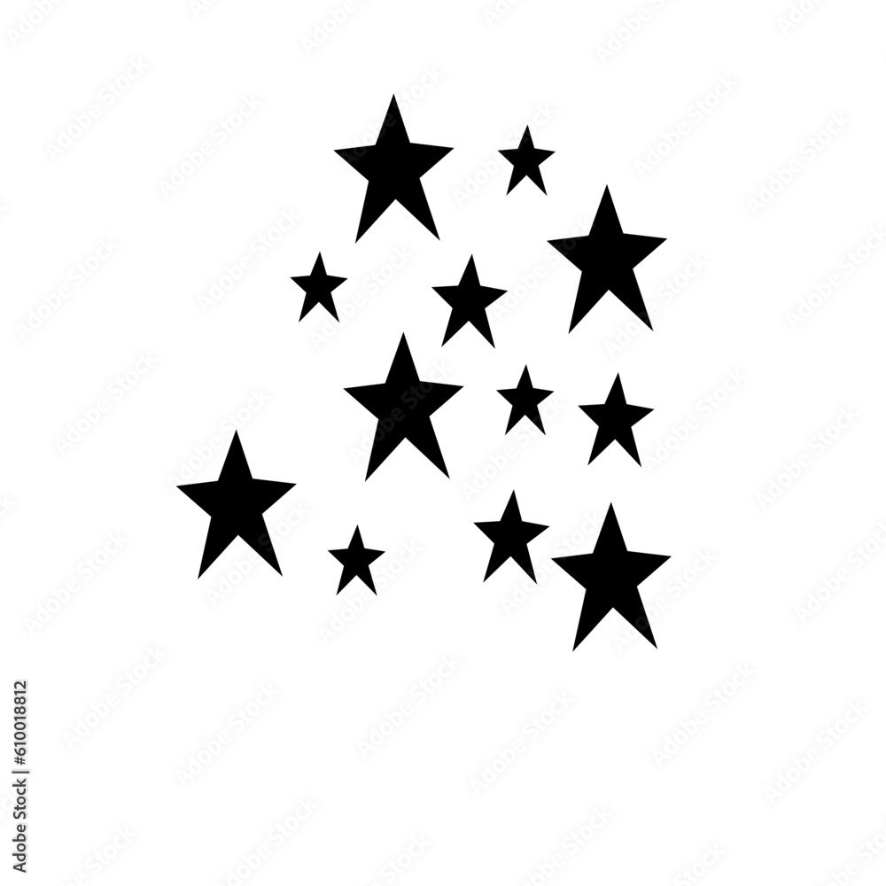 Silhouette Group Of Star Silhouette Group Of Star