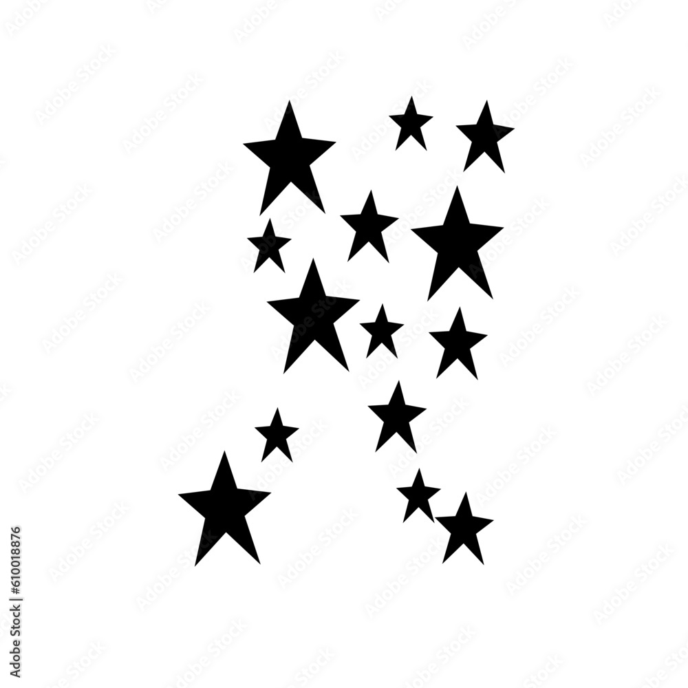 Silhouette Group Of Star Silhouette Group Of Star