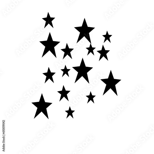 Silhouette Group Of Star