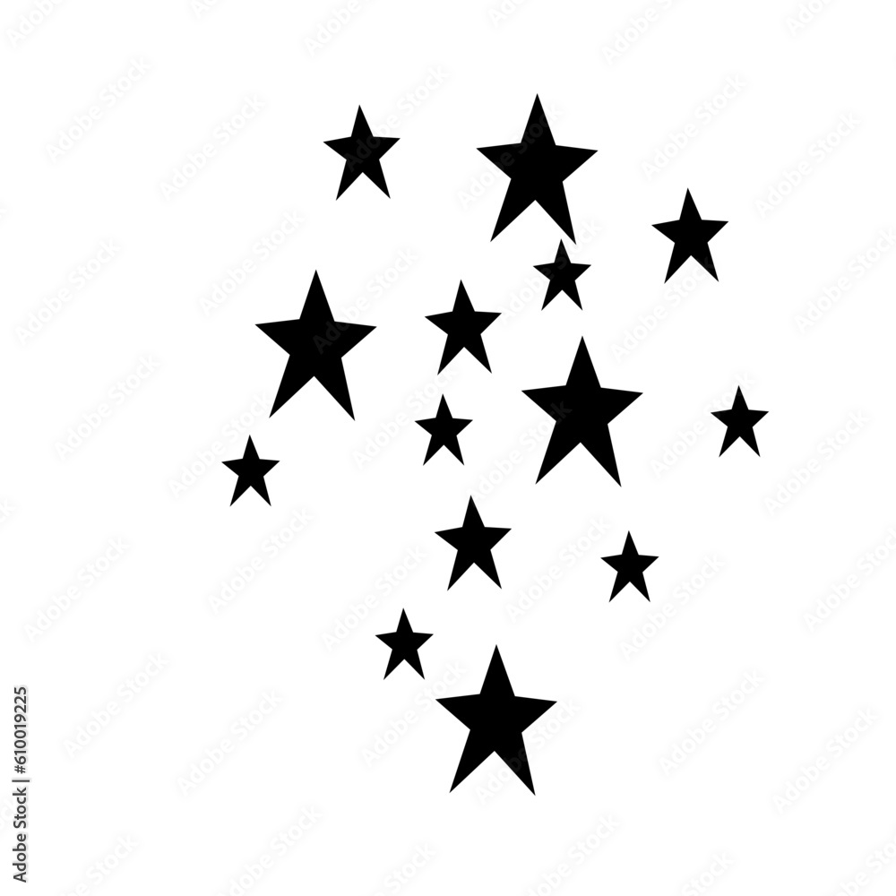 Silhouette Group Of Star Silhouette Group Of Star