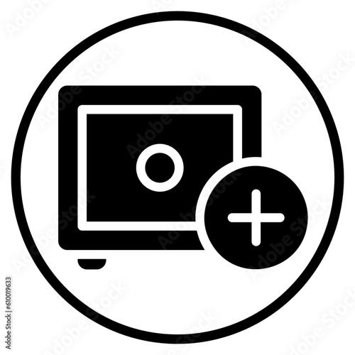 safebox glyph icon