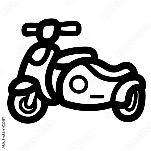 sidecar line icon style