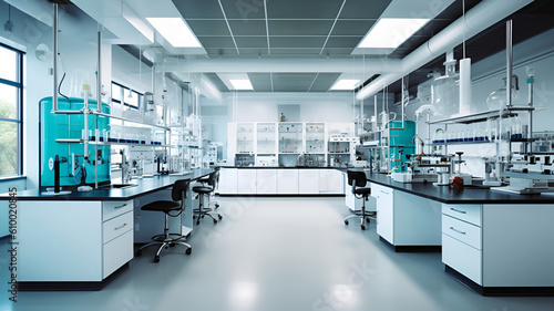 Laboratory workplace interior.