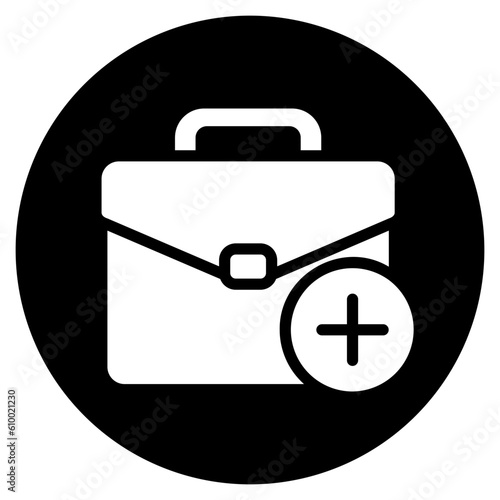 briefcase glyph icon