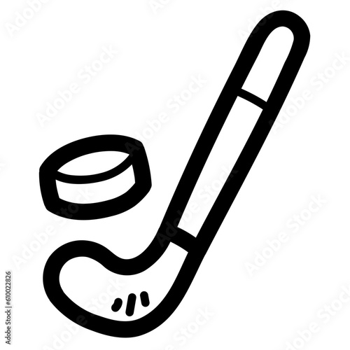 hockey line icon style