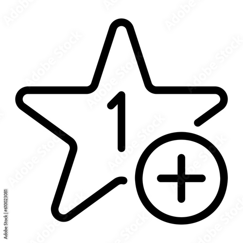 plus one line icon
