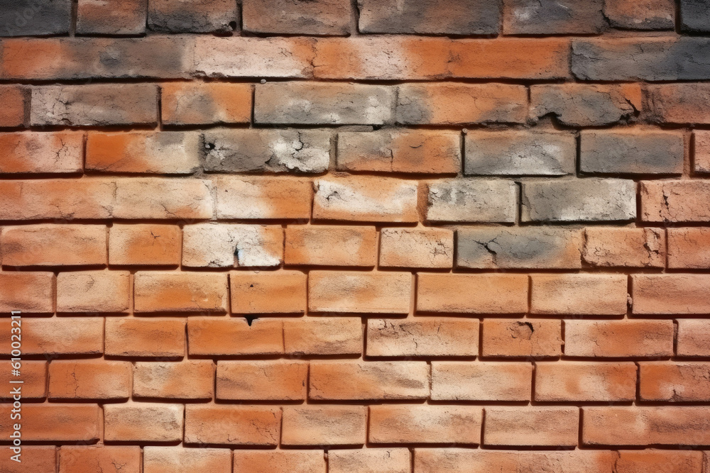 Brick wall background abstract pattern brickwork. AI