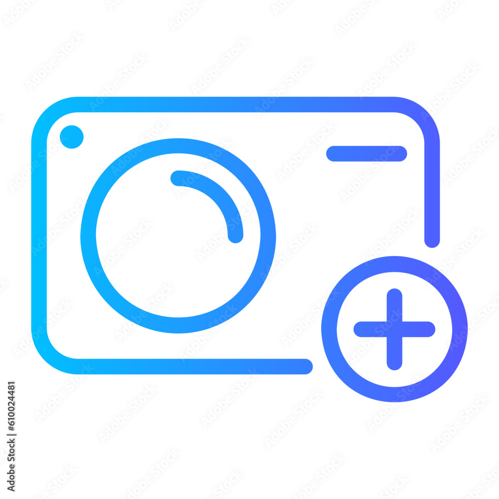 camera gradient icon camera gradient icon