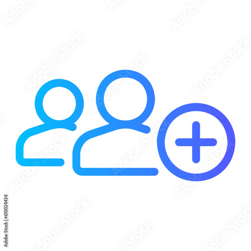 add group gradient icon