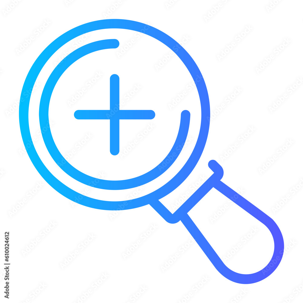 Fototapeta premium magnifying glass gradient icon