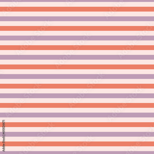 Striped seamless pattern with pink horizontal line. Fashion graphics design for t-shirt, apparel and other print production. Strict graphic background. Retro style.