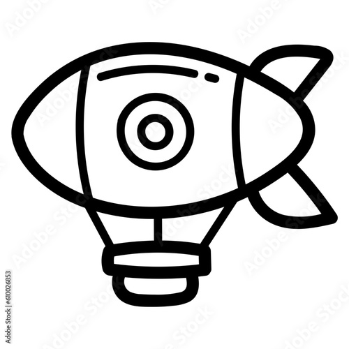 airship line icon style