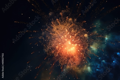 Wallpaper Mural Fireworks in the Night Sky Torontodigital.ca