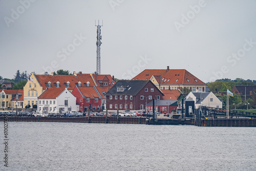 View over Fanø in Denmark from the ferry ride