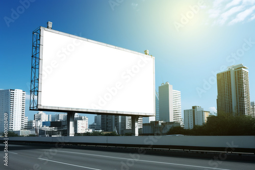Large blank billboard materials for cities