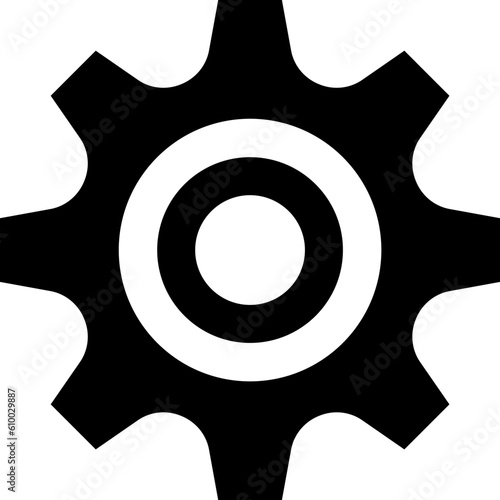 Gear icon. Cogwheel different shape. Gear wheel isolated on white background. Vector illustration