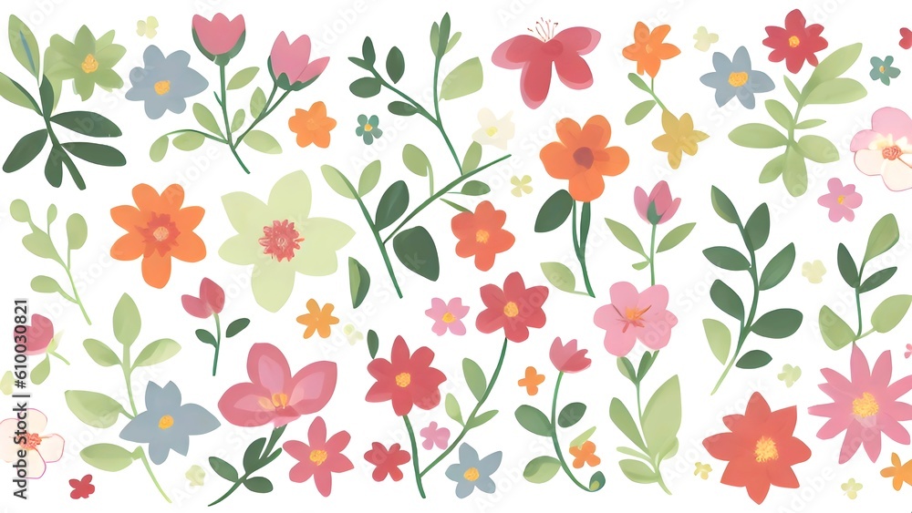 seamless pattern with flowers seamless pattern with flowers