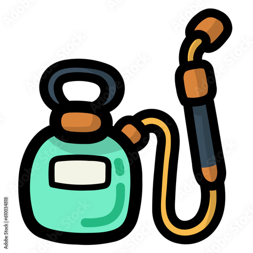 sprayer filled outline icon style