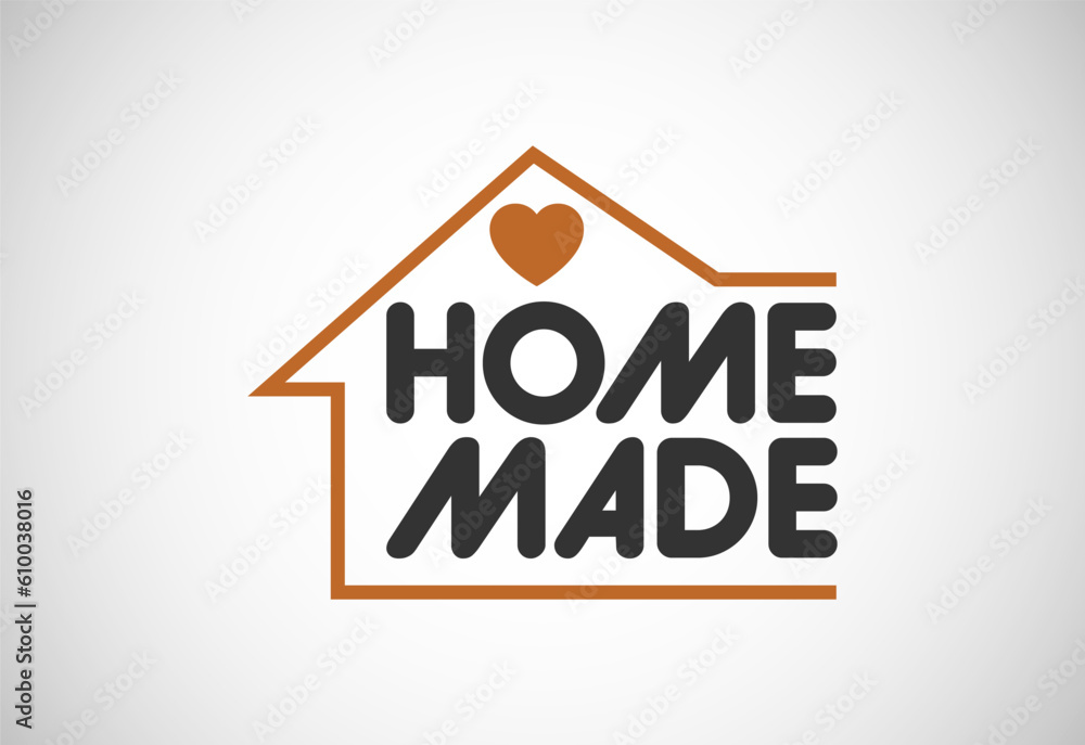 Homemade Product Label vector illustration. Element design for corporate identity Homemade Product Label vector illustration. Element design for corporate identity