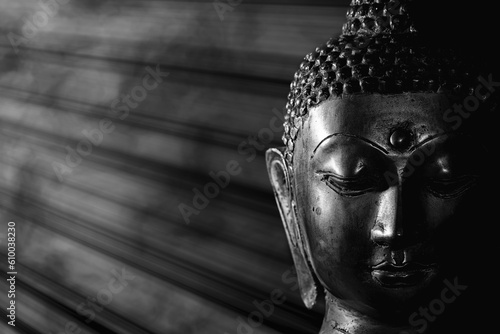 Принти на полотні Buddha face close-up