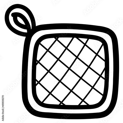 pot holder line icon style