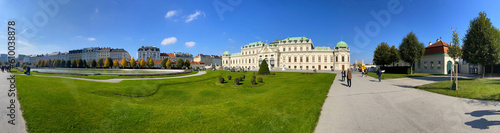 Panoramica del palazzo del Belvedere di Vienna