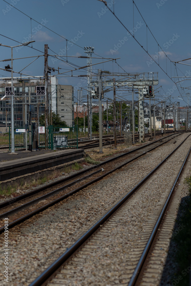 tracks in the countryside