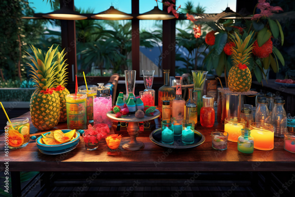 Summer Party Grill, Barbecues, Outdoor Festival, and Birthday Celebration with Party Supplies at the Tulip Festival - It's Party Time Tommorowland Sun Palm Travel Art Tropical View Land Generative AI Summer Party Grill, Barbecues, Outdoor Festival, and Birthday Celebration with Party Supplies at the Tulip Festival - It's Party Time Tommorowland Sun Palm Travel Art Tropical View Land Generative AI
