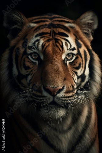 Portrait of a bengal tiger, Generative AI 