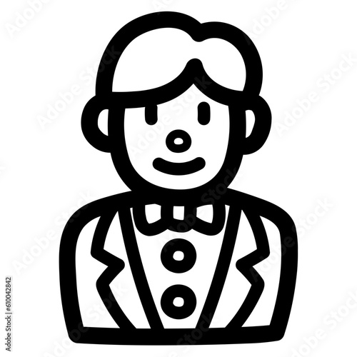 groom line icon style