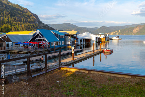 Small town of Bayview, Idaho, on Lake Pend Oreille in the North Idaho Panhandle of the Inland Northwest, USA. photo