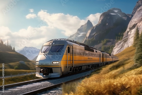 High-speed train made with Generative AI technology