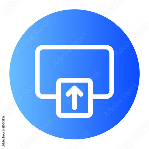 upload gradient icon