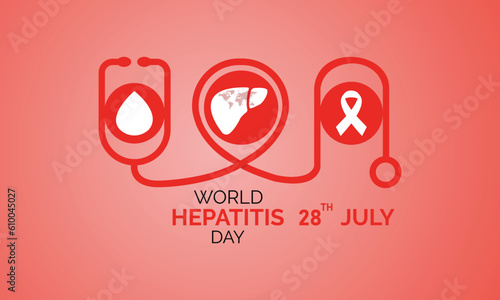 Vector illustration,banner or poster of world hepatitis day. background template use for card vector design .