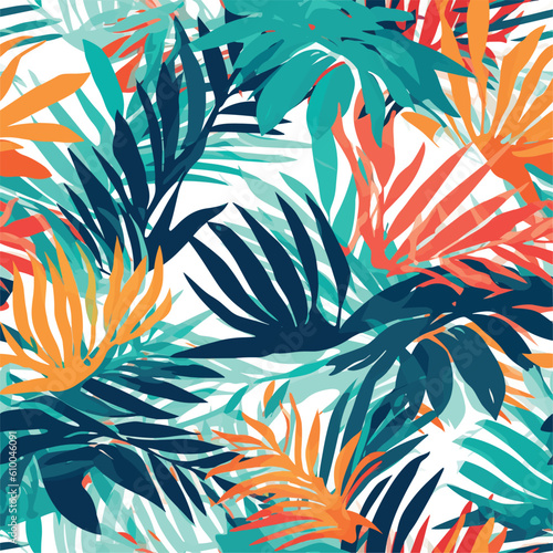 Seamless Colorful Tropical Leaves Pattern.

Seamless pattern of Tropical Leaves in colorful style. Add color to your digital project with our pattern!
