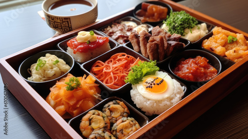 japanese food set Benton created with Generative AI technology